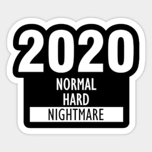 Difficulty Level of 2020 Sticker